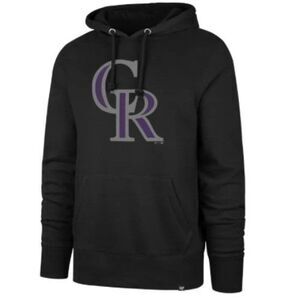 New 47' Brand Men's Colorado Rockies Jet Imprint Headline Hoodie